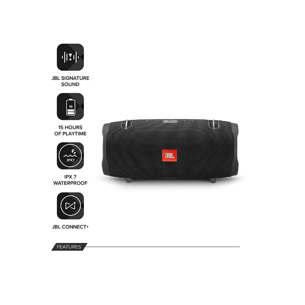 JBL Xtreme 2, Wireless Portable Bluetooth Speaker (Black)