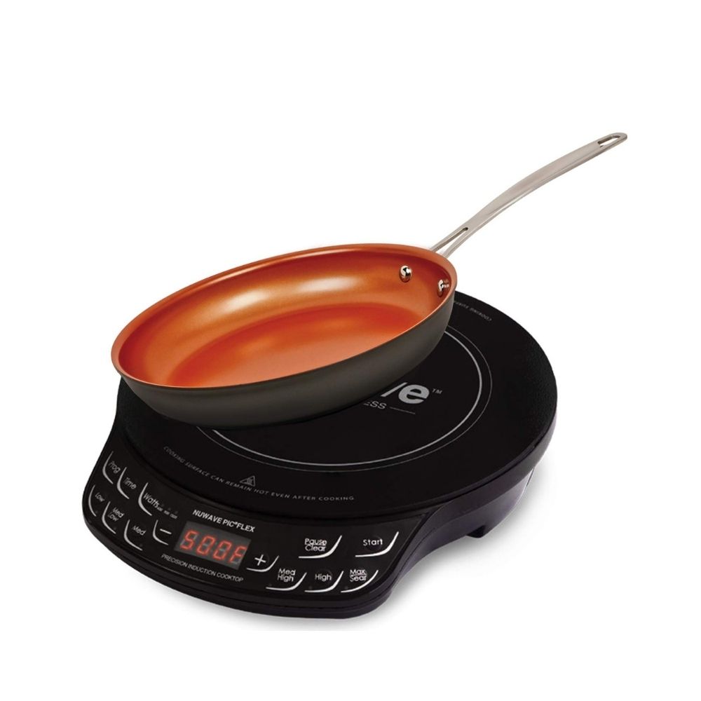 NuWave PIC Flex Precision Induction Cooktop with Fry Pan - Black - 9