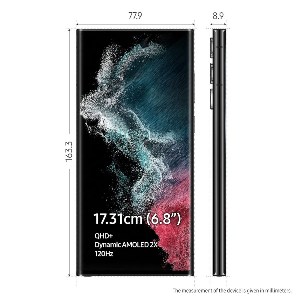 Samsung Galaxy S22 Ultra 5G (Phantom Black, 12GB, 256GB Storage)