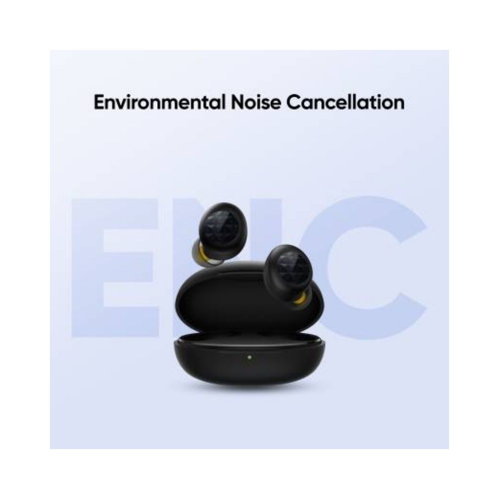 Realme Buds Q2 Neo with Environment Noise Cancellation (ENC) Bluetooth Headset  (Black, True Wireless)