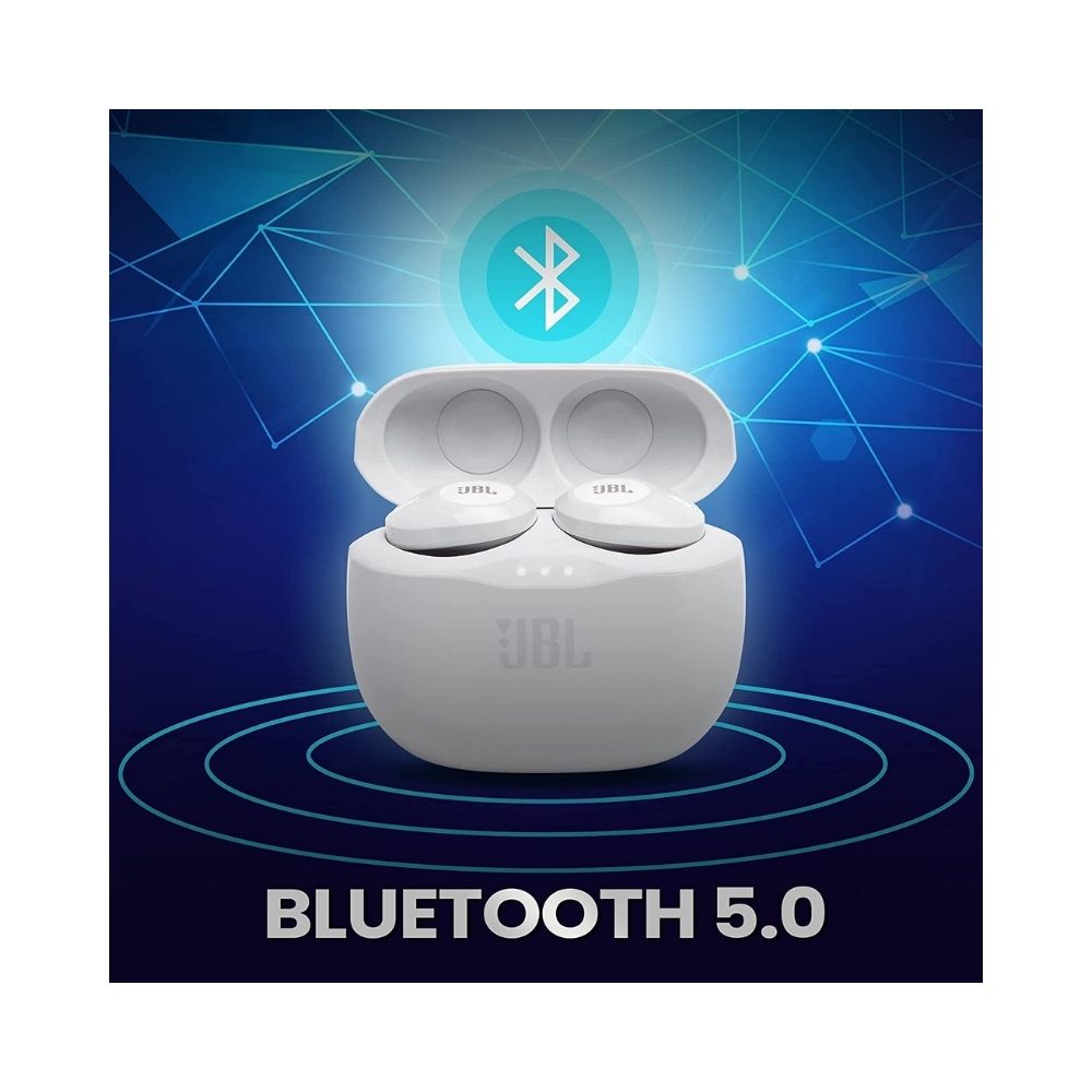 JBL Tune 125TWS Bluetooth Earbuds  (White )