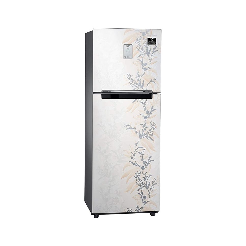 Samsung 244 L 3 Star Frost-Free Double Door Refrigerator (RT28T3A336W/HL, Mystic Overlay White)