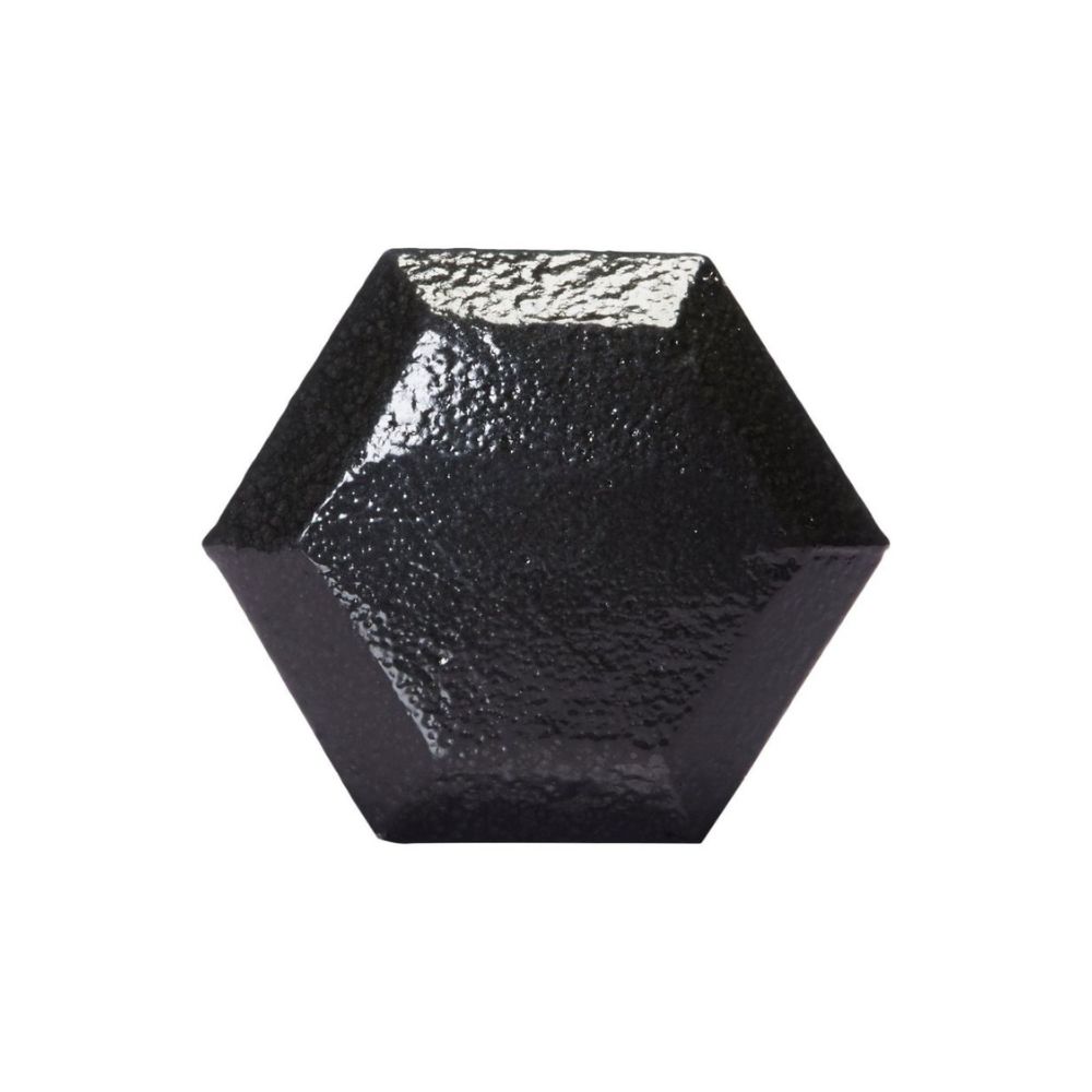 AmazonBasics Cast Iron Hex Fixed Dumbbell Weight - 13.4 x 5.8 x 5 Inches, 18 kg, Black