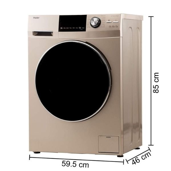 Haier 7.5 kg Fully Automatic Front Load with In-built Heater Gold  (HW75-BD12756NZP)