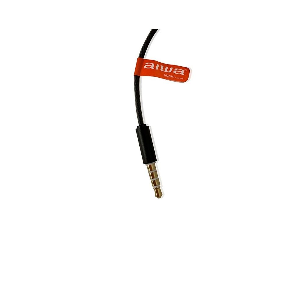 Aiwa ESTM-101 Wired in Ear Earphone with Mic (Black)