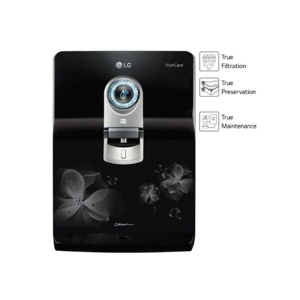 LG WW173EPB Water Purifier with 8 Liter capacity Black with Floral pattern