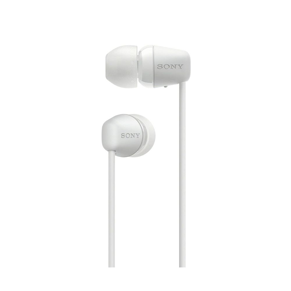 Sony WI-C200 Bluetooth Headset  (White, In the Ear)