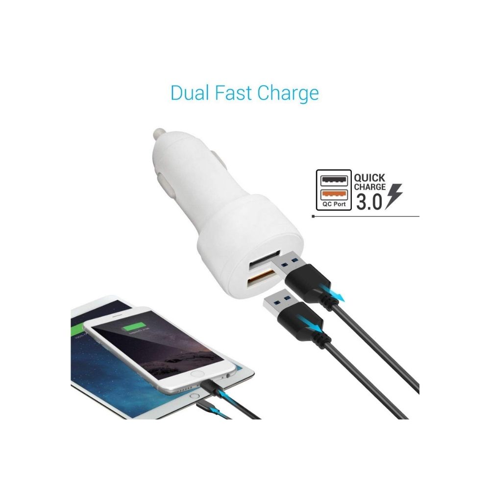 Portronics CarPower QC POR-1004 Dual Port Car Charger