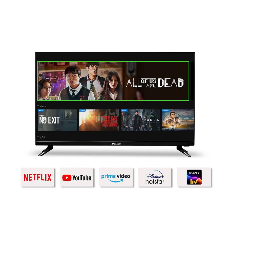 Sansui 80cm (32 inches) HD Ready Smart LED TV JSY32SKHD (BLACK)