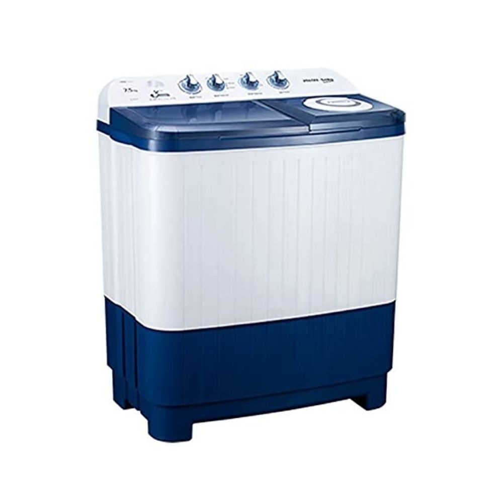 Voltas Beko 7.5 kg Semi-Automatic Top Loading Washing Machine, Double Waterfall (WTT75DBLT, Sky Blue)