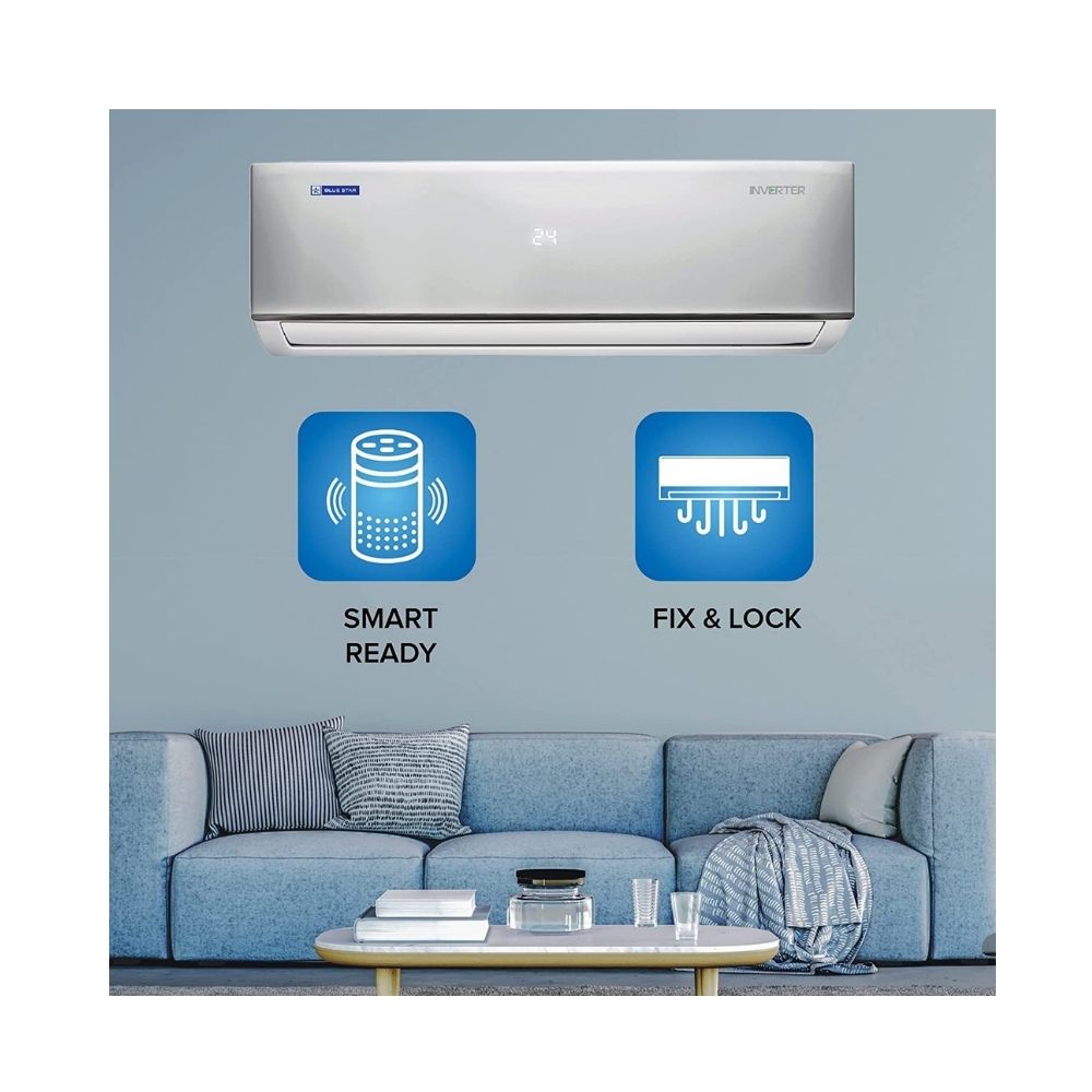 Blue Star 2.0 Tr 3 Star Inverter Split AC (Copper, IA324DNU, 2022, White)