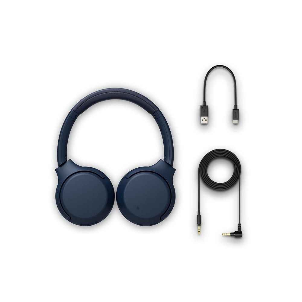 Sony WH-XB700 Wireless Bluetooth On Ear Headphone with Mic (Blue)
