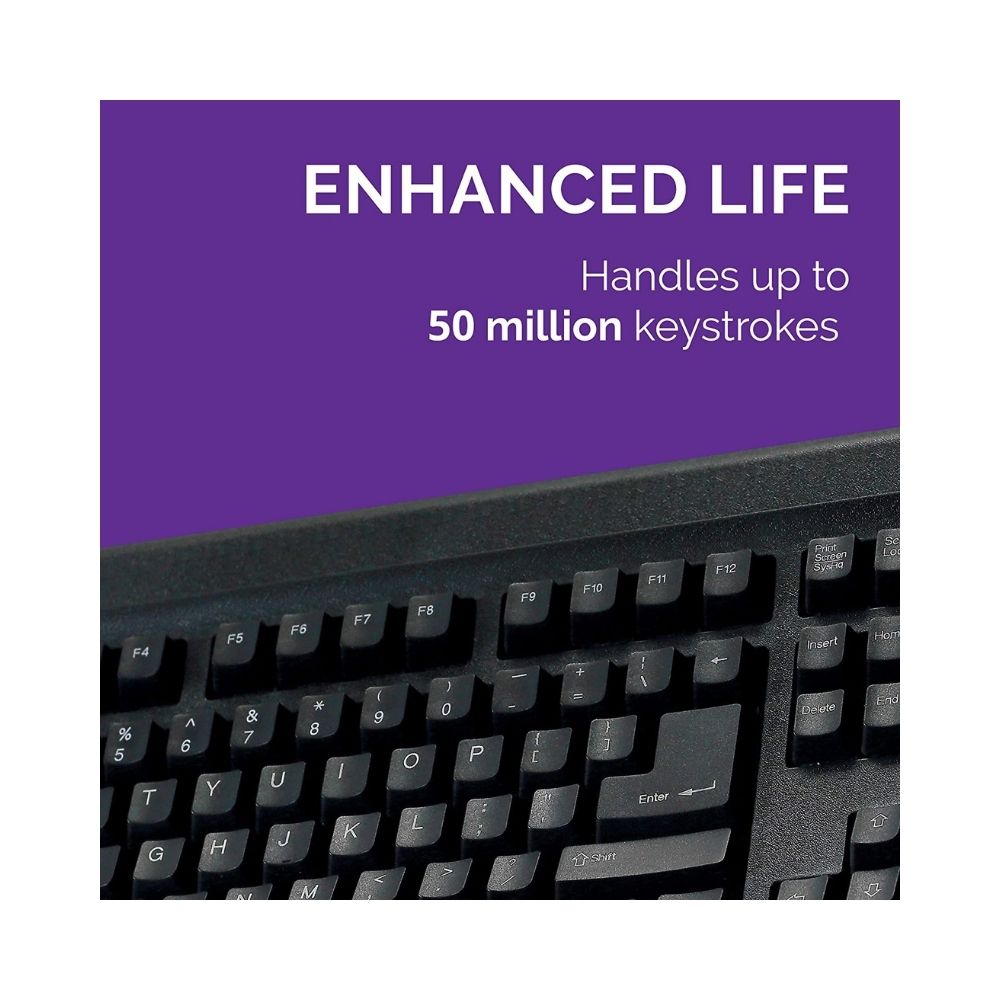 TVS ELECTRONICS Gold Prime USB-A Keyboard (Black)