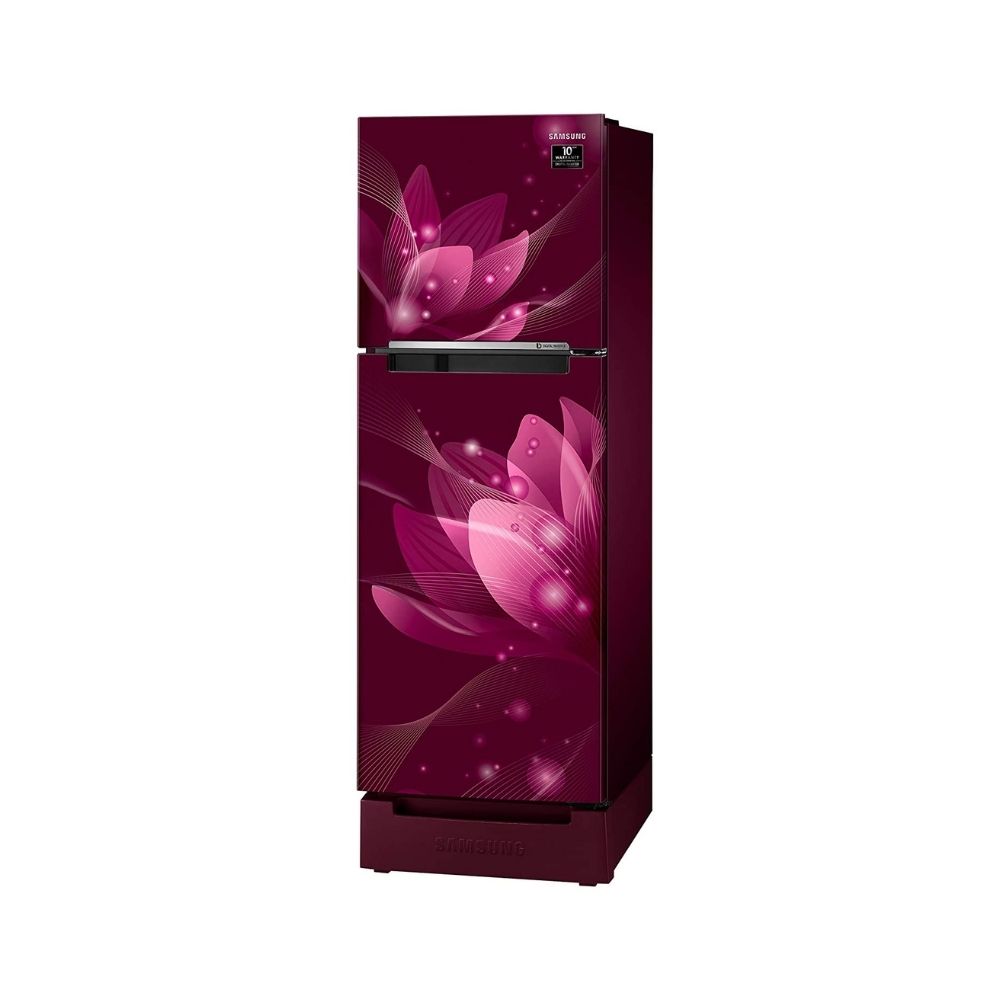 Samsung 253 L 2 Star Frost Free Double Door Refrigerator Saffron Red (RT28A3122R8/HL)