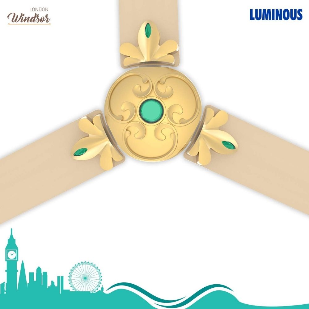 Luminous London Windsor 1200mm Ceiling Fan (Galleon Gold)