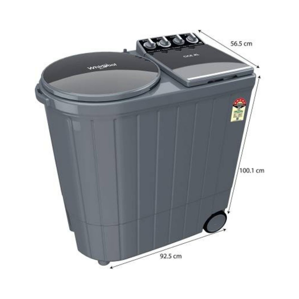 Whirlpool 8.5 kg Semi Automatic Top (ACE XL 8.5 GREY DAZZLE (5YR) 30234)