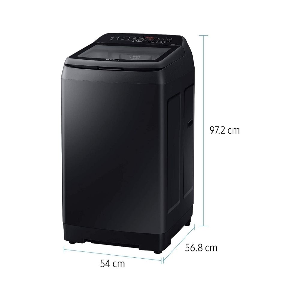 Samsung 6.5 Kg Inverter 5 star Fully-Automatic Top Loading Washing Machine (WA65N4571VV/TL, Black Caviar, ActivWash+)
