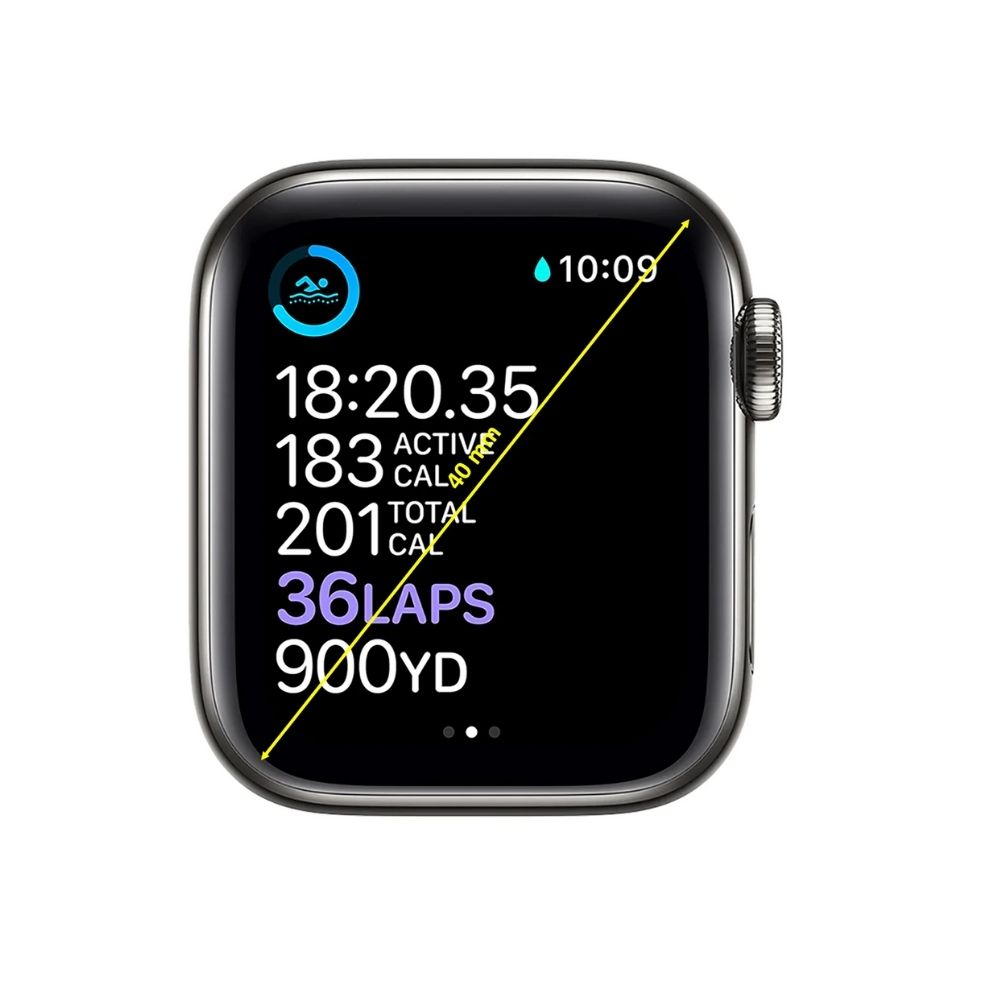 Apple Watch Series 6 GPS + Cellular M06P3HN/A 40 mm Space Grey Aluminium Case with Black Sport Band