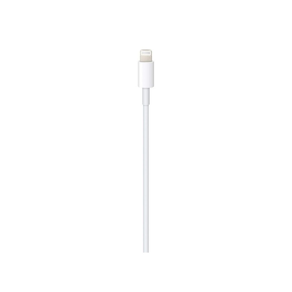 APPLE MX0K2ZM/A 1 m Lightning Cable (Compatible with iPhone, iPad, Mac, iPod, White, One Cable)