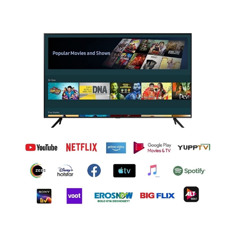 Samsung 125 cm (50 inches) 4K Ultra HD Smart LED TV UA50AU7500KLXL (Titan Gray) (2021 Model)