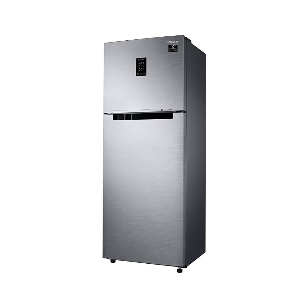 Samsung 345 L 3 Star Frost Free Double Door Refrigerator (RT37T4533S9/HL, Refined Inox)