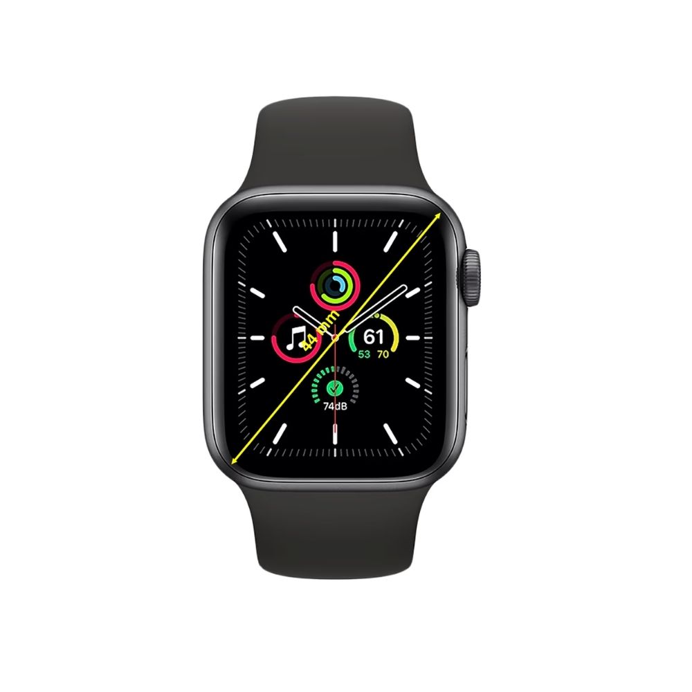 Apple Watch SE GPS + Cellular MYF02HN/A 44 mm Space Grey Aluminium Case with Black Sport Band