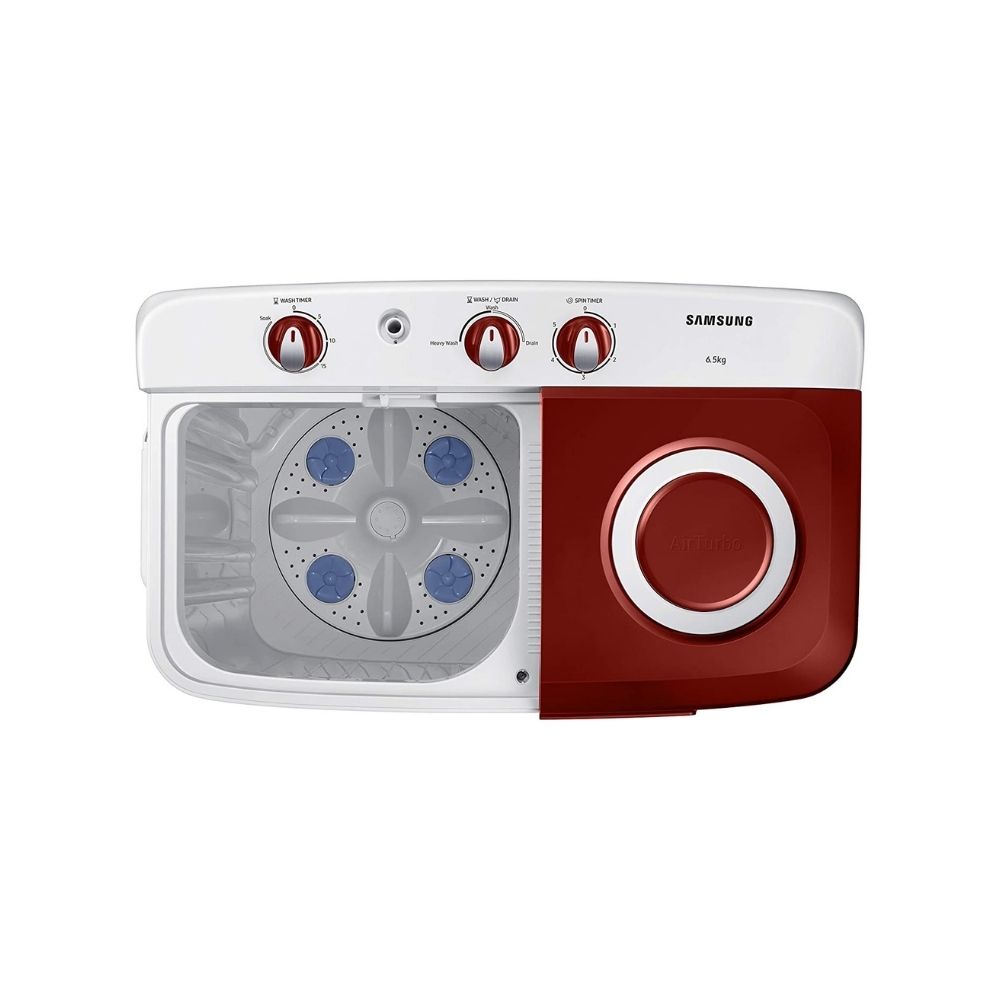 Samsung 6.5 kg Semi Automatic Top Load Washing Machine Wine (WT65R2000HR/TL)