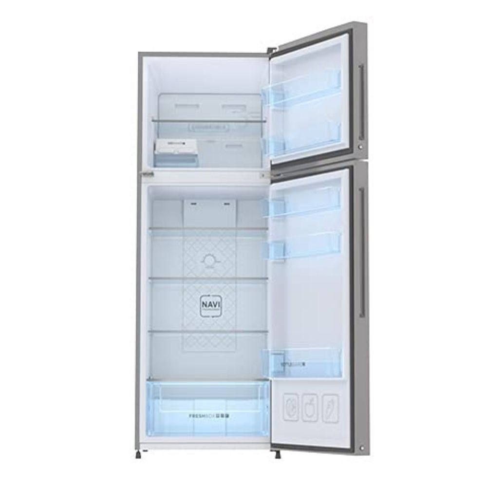 Haier HRF-2783BS-E 258 L Frost Free Double Door 3 Star Convertible Refrigerator (Silver Brushline)