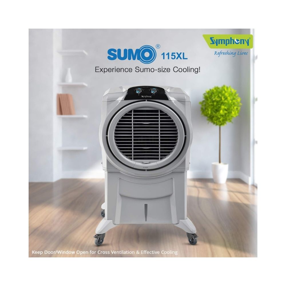 Symphony Sumo 115 XL Tower Air Cooler - 115-litres, Grey