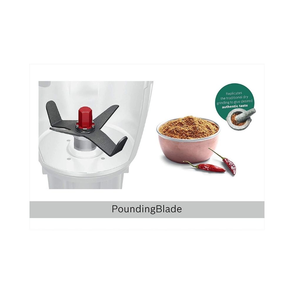Bosch TrueMixx Pro MGM8642BIN Mixer Grinder 750 W with 4 Jars (Black)