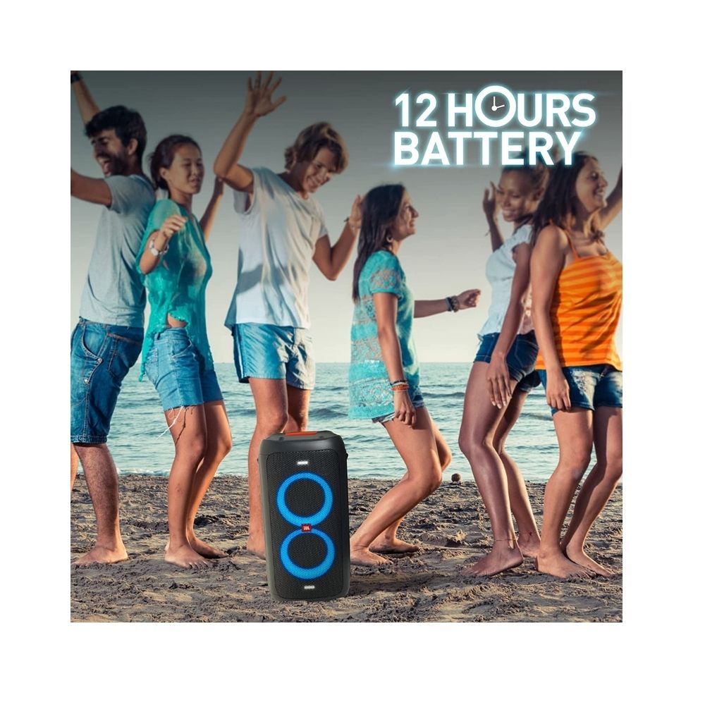 JBL PartyBox 100 by Harman Portable Bluetooth Party Speaker with Bass Boost and Dynamic Light Show (160 Watts, Black)