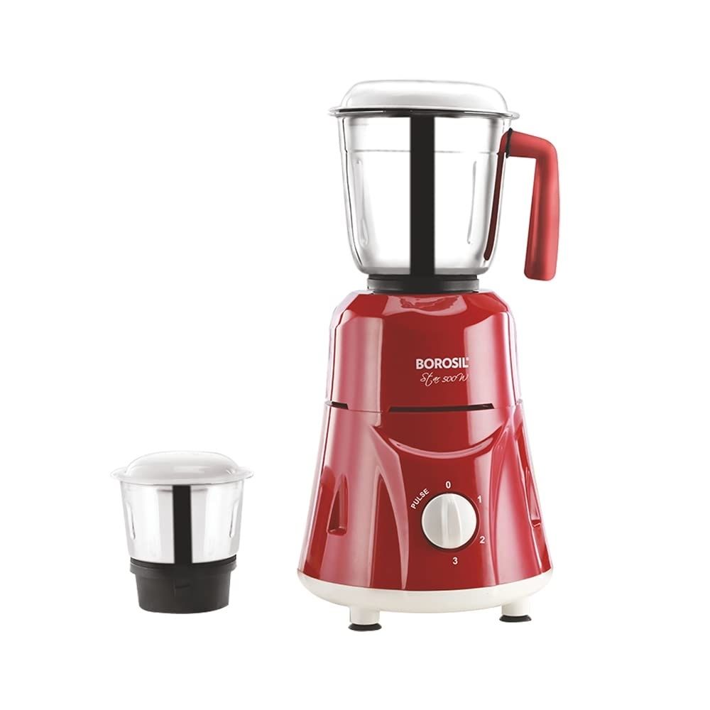 Star 500 W- 2 Jar Mixer Grinder Maroon