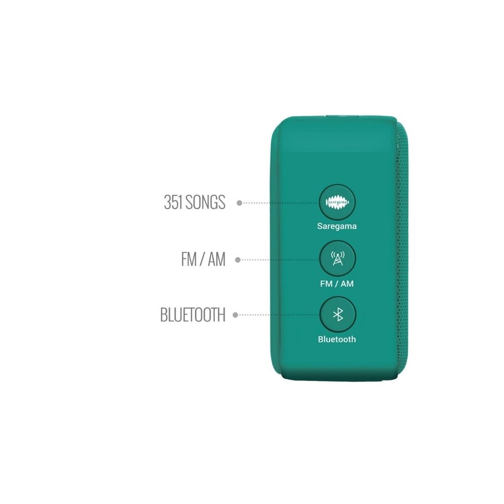Saregama Carvaan Mini Hindi 2.0- Music Player with Bluetooth(Mint Green)