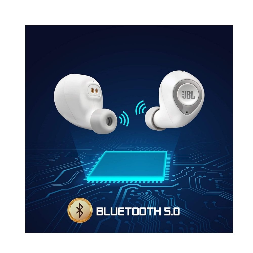 JBL T100TWS Bluetooth Headset (White)