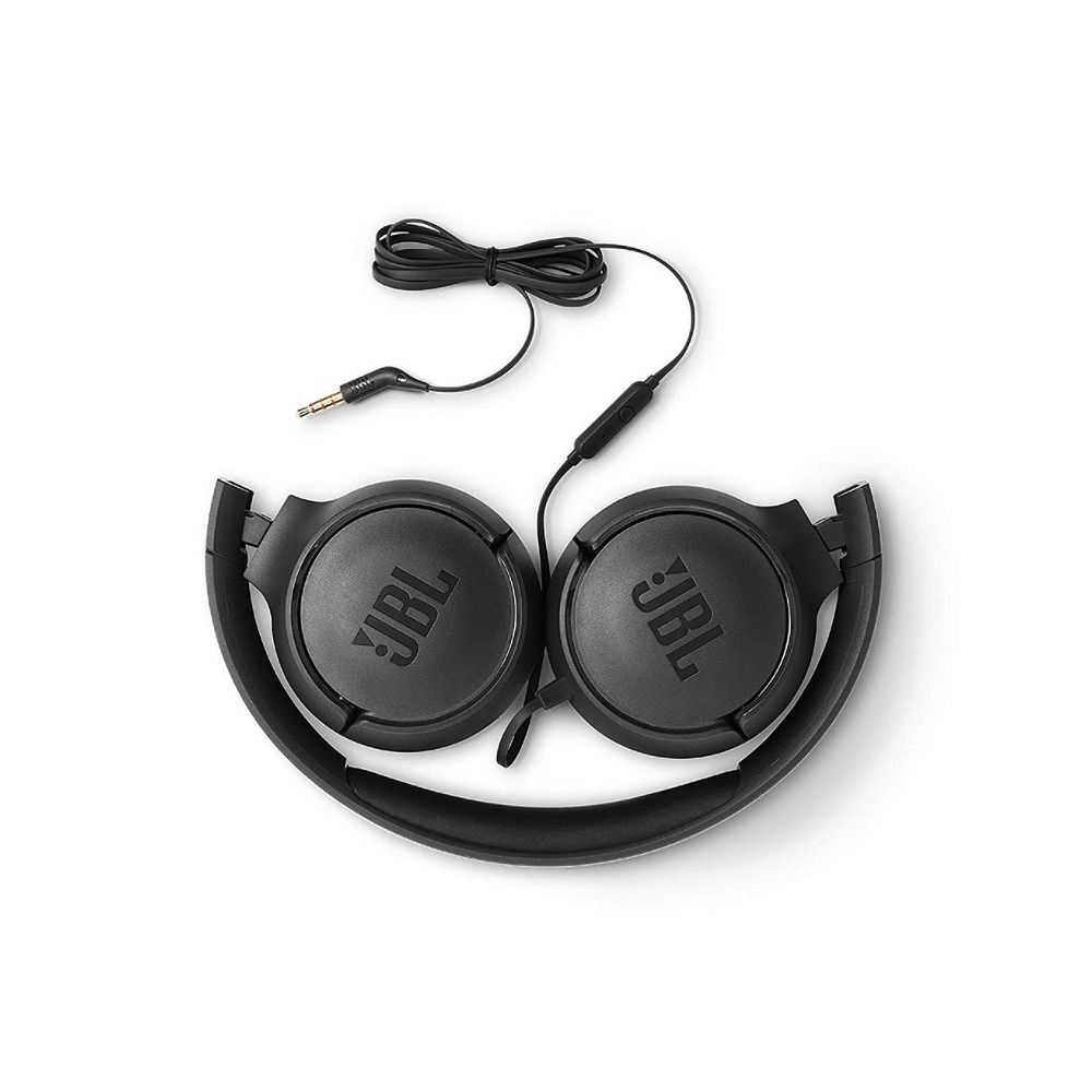 JBL T500 Wired Headphones  (Black )