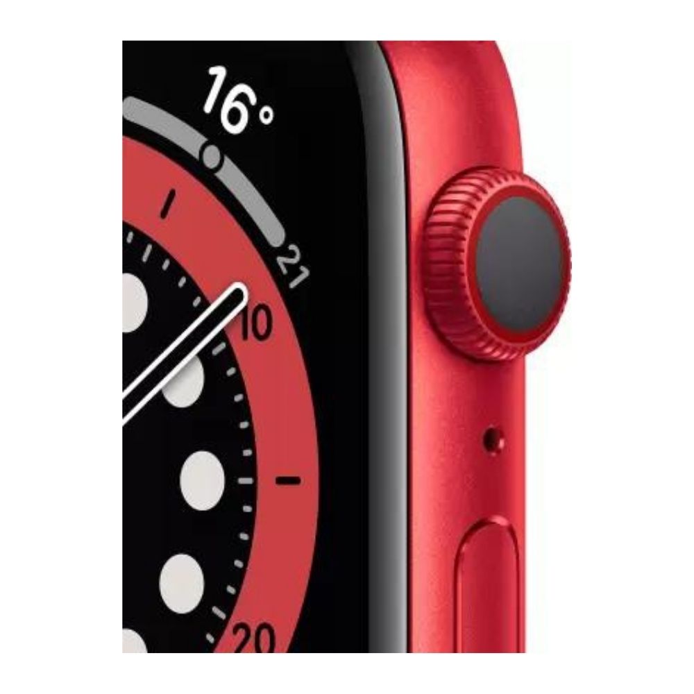 APPLE Watch Series 6 GPS M00A3HN/A 40 mm Red Aluminium Case with Product (Red) Sport Band  (Red Strap, Regular)