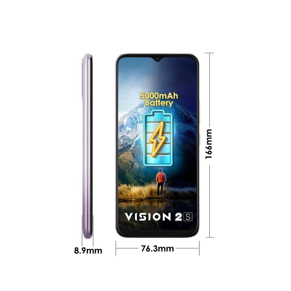Itel Vision2S (Gradation Purple, 6.52' HD+, 5000mAh Battery, 2GB RAM 32GB )