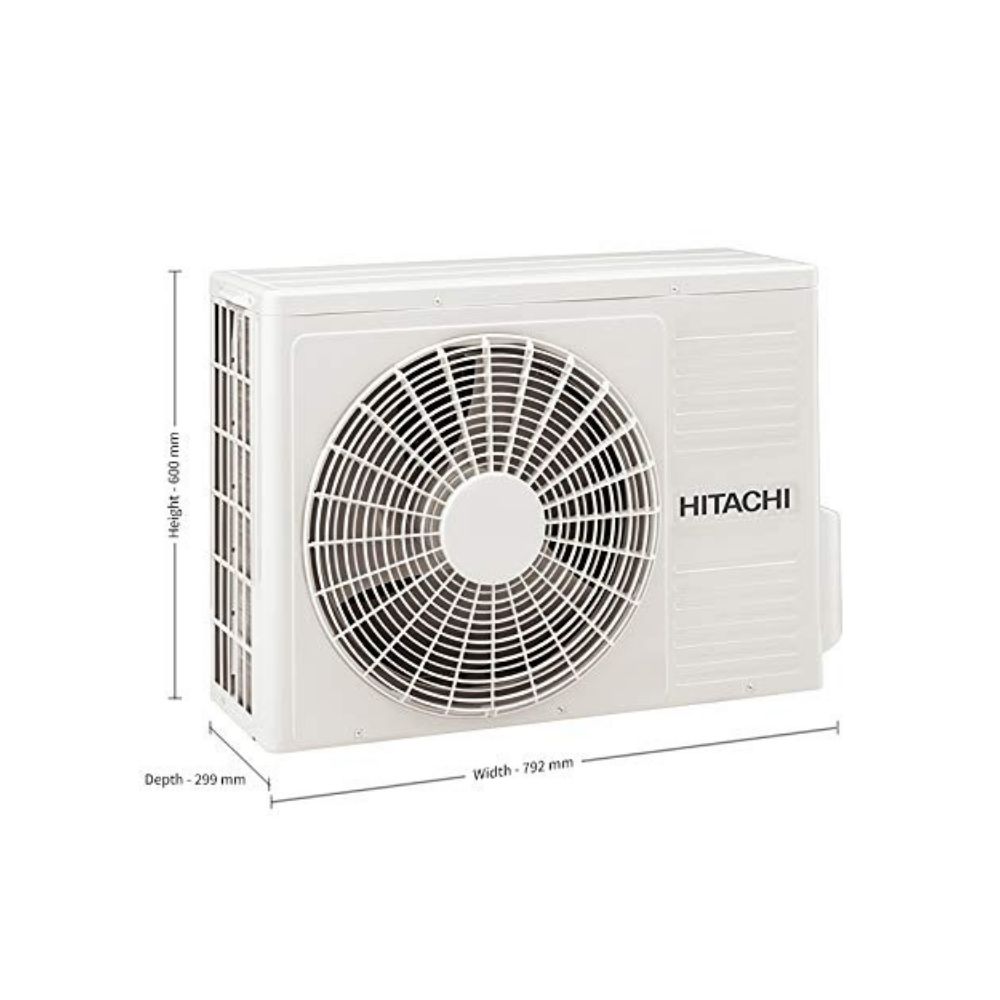 Hitachi 2 Ton 5 Star Inverter Split AC (Copper, Dust Filter, 2021 Model, RMRG524HEEA White)