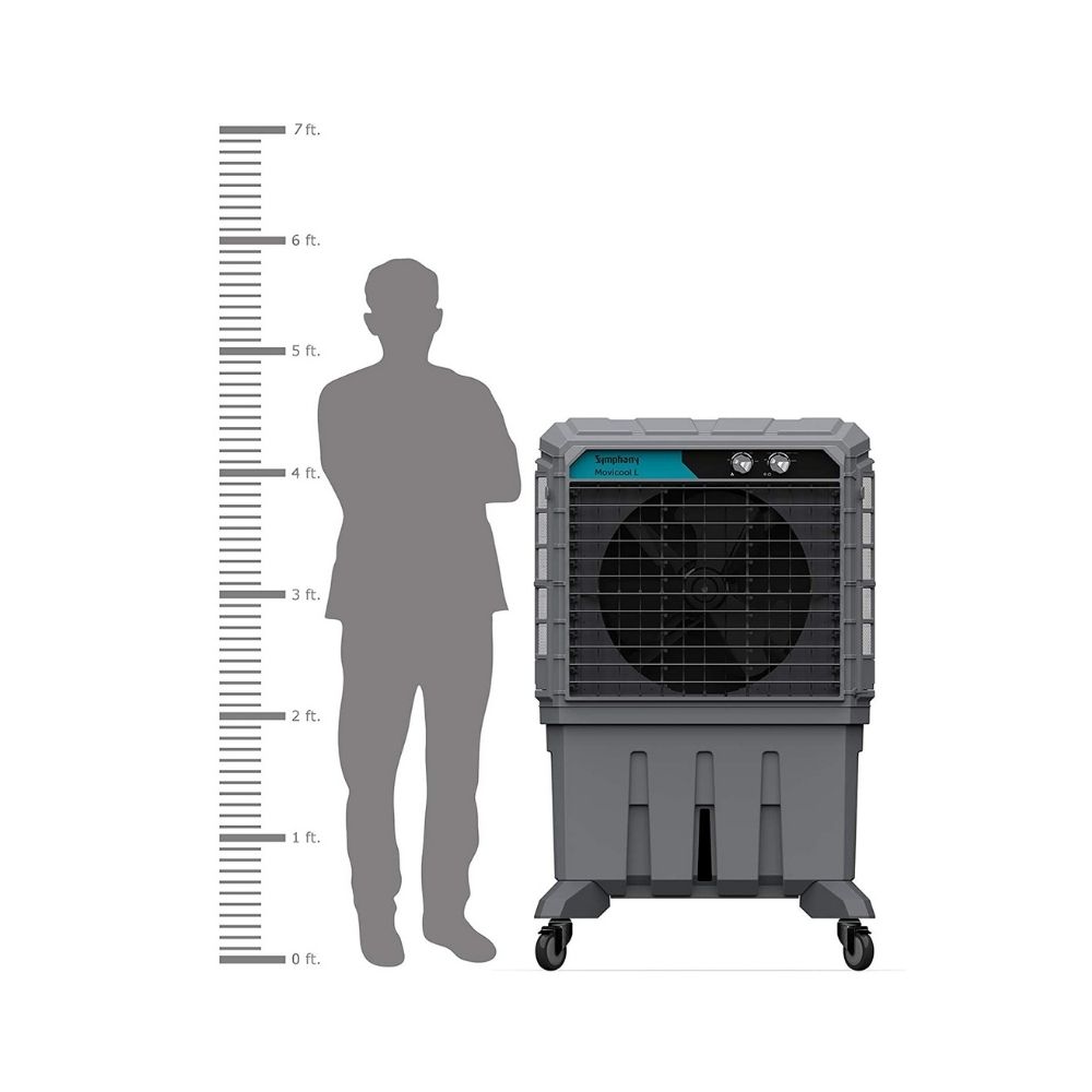 Symphony Movicool Desert Cooler - 125L, Grey, (Model: Movicool L 125)