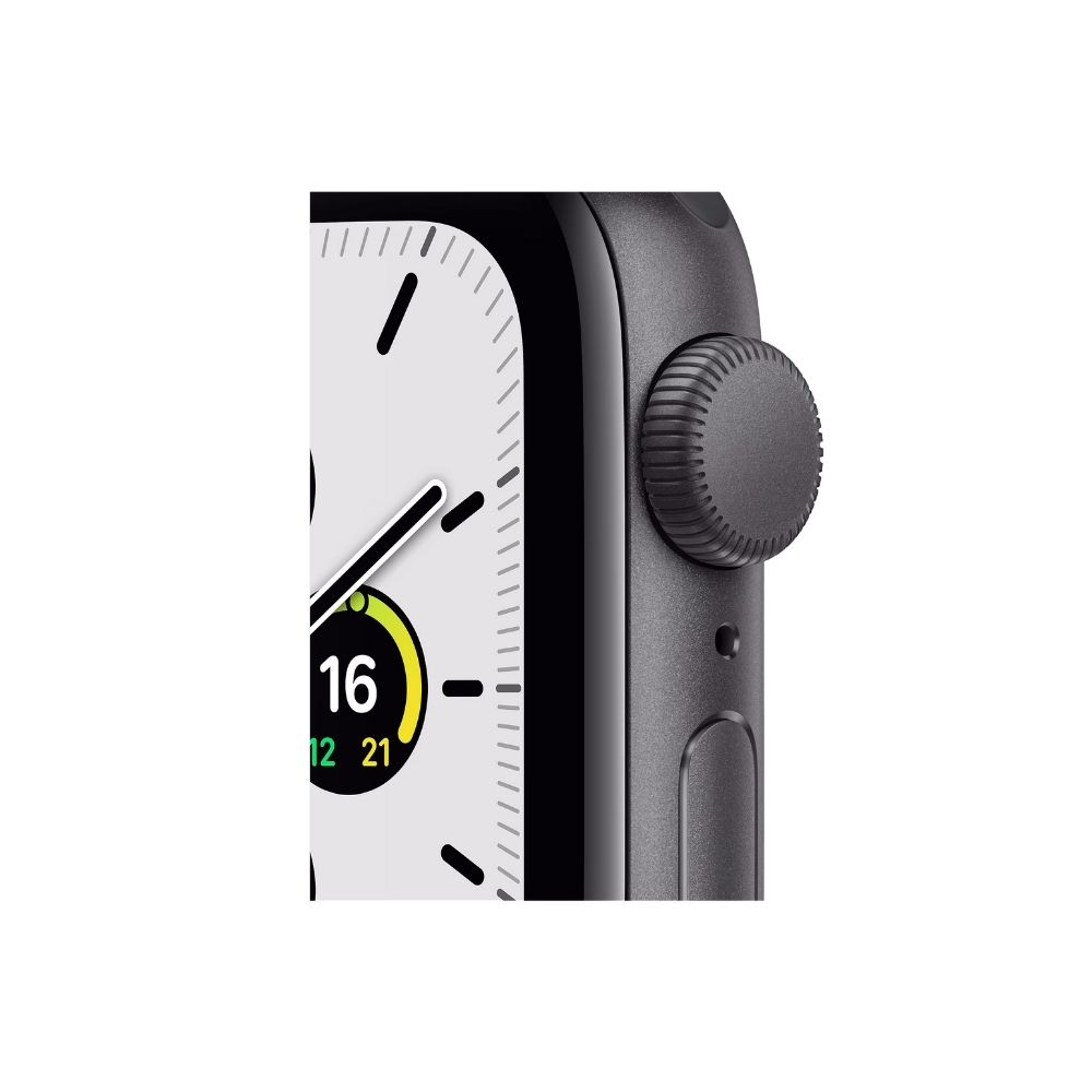 Apple Watch SE GPS MKQ13HN/A 40 mm Aluminium Case  (Grey Strap, Regular)