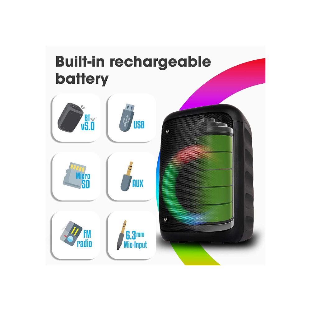 Zebronics Zeb-Buddy 100 Portable BT v5.0 Speaker  Black