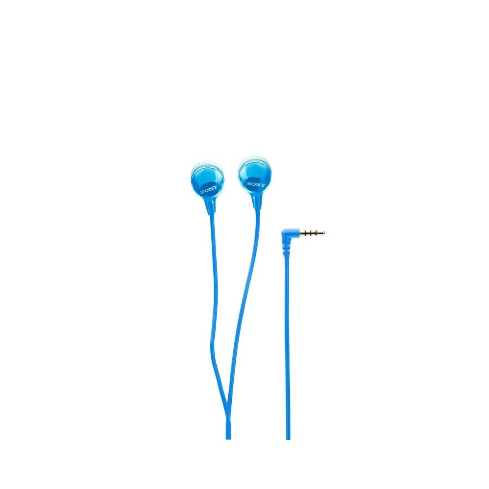 Sony MDR-EX15AP In-Ear Stereo Headphones with Mic (Blue)