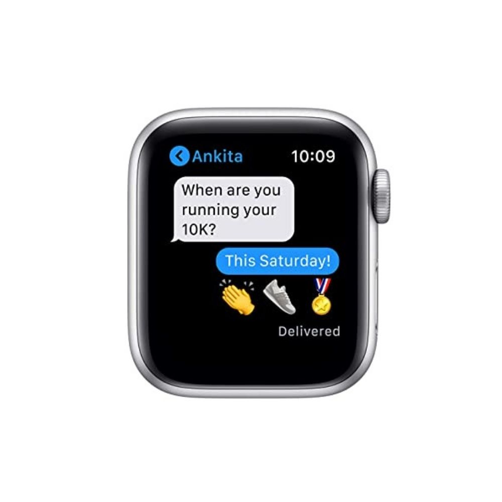 Apple  Watch Series 6 GPS MG283HN/A 40 mm Silver Aluminum Case with White Sport Band