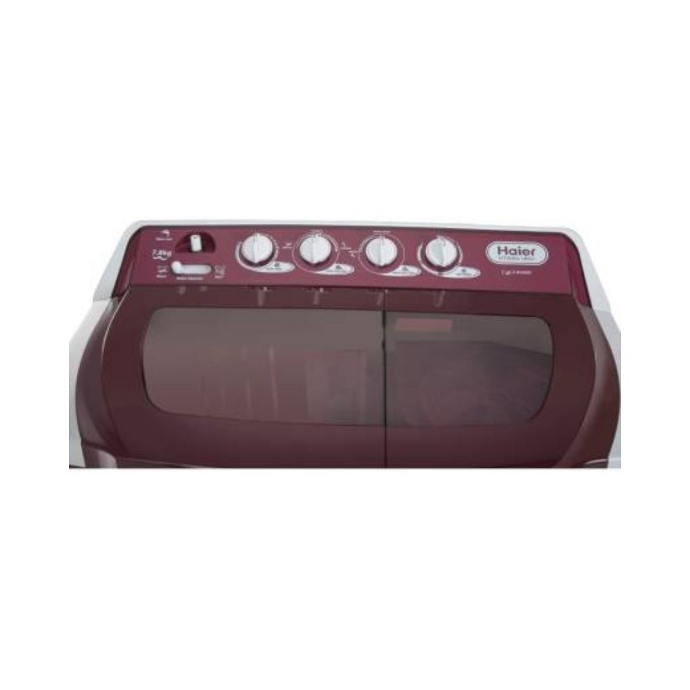 Haier 7.8 kg Semi Automatic Top Load Red, White  (HTW80-185V)