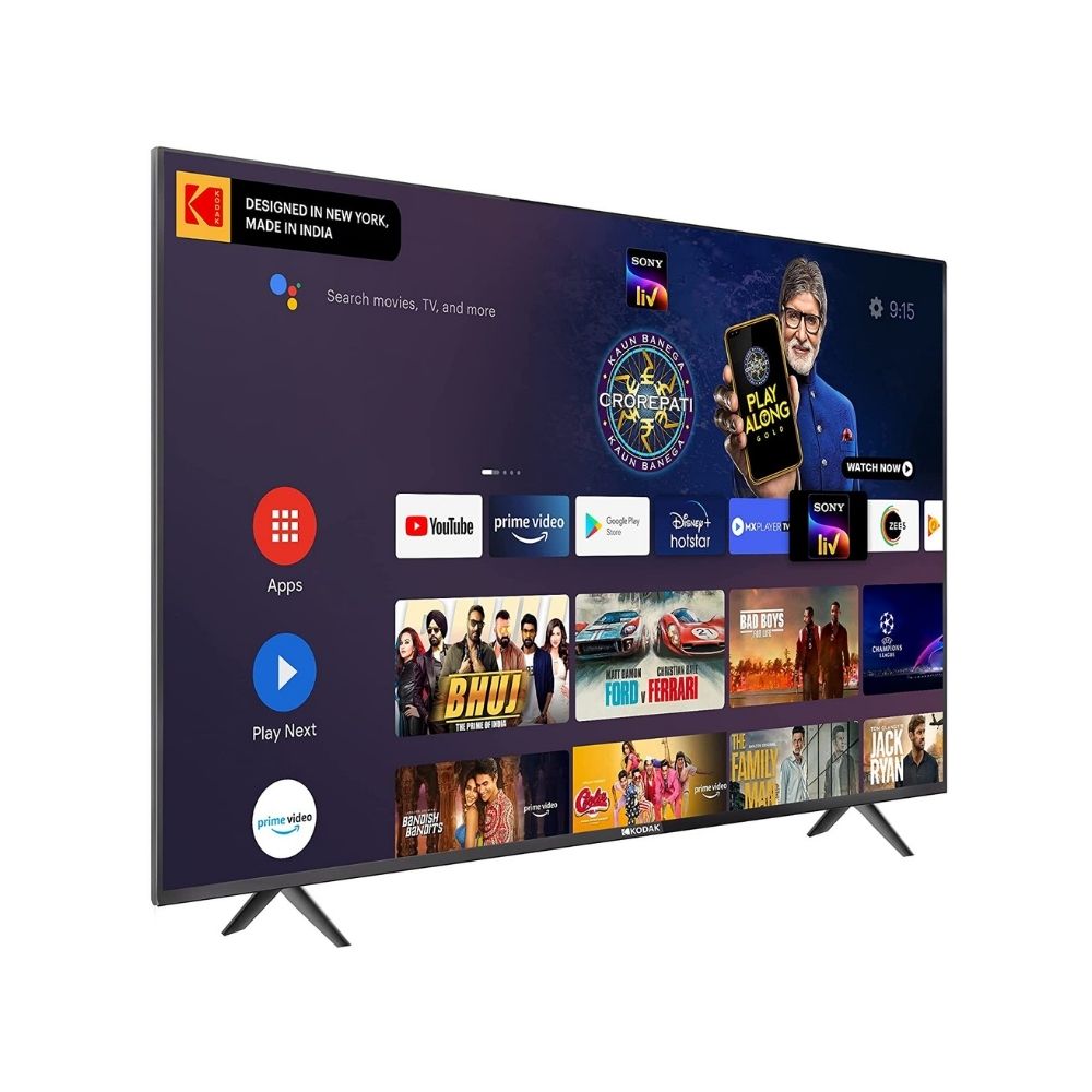 Kodak 80 cm (32 inches) HD Ready Certified Android Smart LED TV 32HDX7XPROBL (Black)