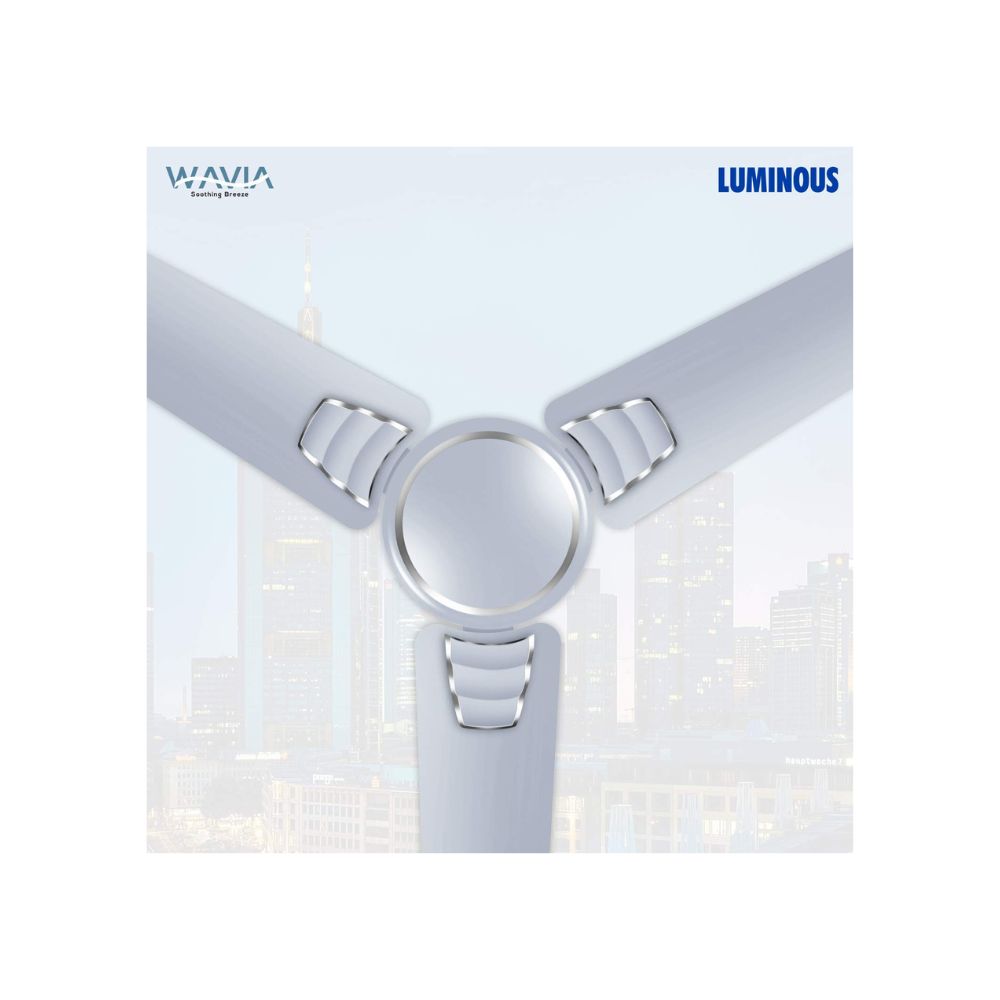 Luminous Wavia 1200mm Ceiling Fan (Silky Silver)