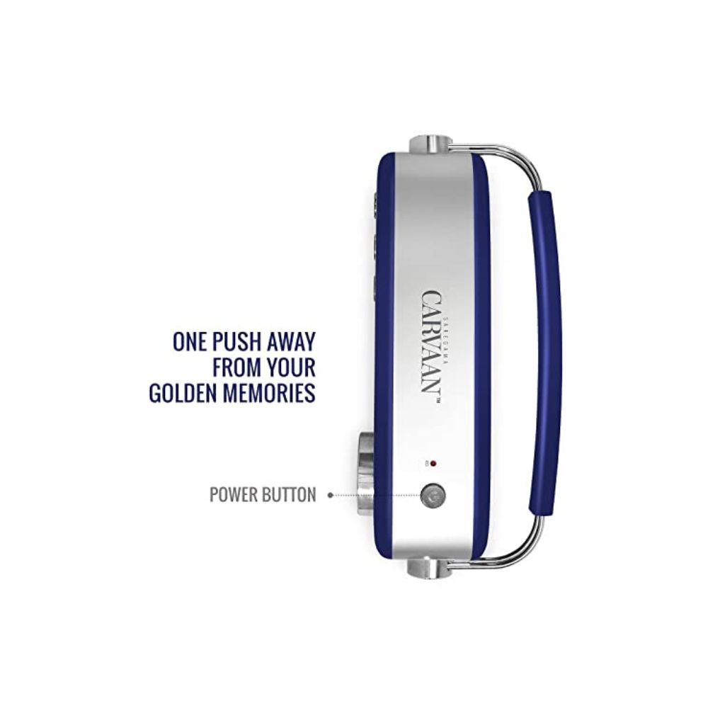 saregama Carvaan Premium Tamil SCB230 10 W Bluetooth Home Theatre  (Royal Blue, Stereo Channel)