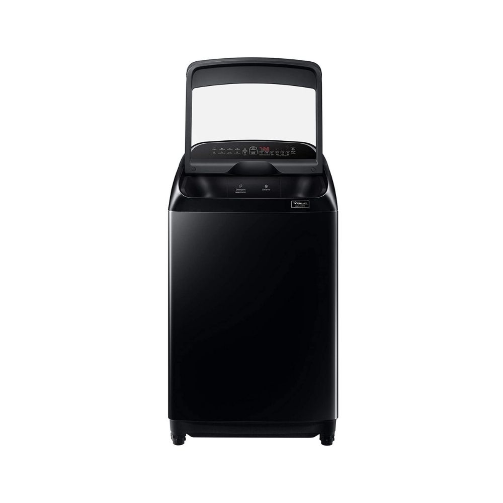 Samsung 10 Kg Inverter 5 star Fully-Automatic Top Loading Washing Machine (WA10T5260BV/TL, Black Caviar, Wobble technology)