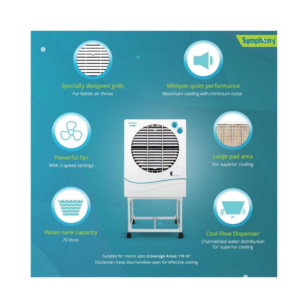 Symphony Jumbo 70 Desert Air Cooler 70-litres