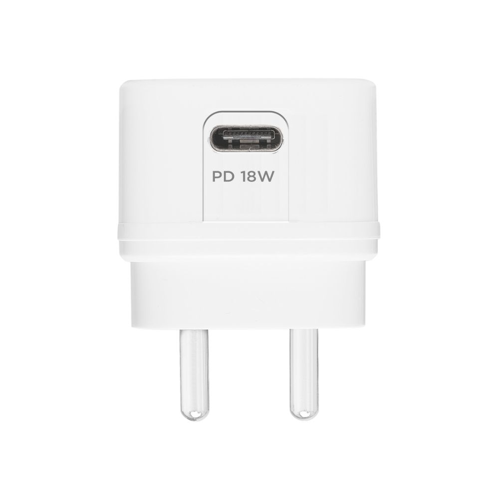 Stuffcool Celox 18 Watts 1-Port USB Wall Charging Adapter (PD18W, White)